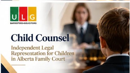 Child counsel and independent legal representation for children in Alberta